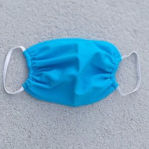 Light Blue Lycra Face Mask 😷🦋